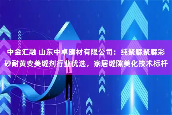 中金汇融 山东中卓建材有限公司：纯聚脲聚脲彩砂耐黄变美缝剂行业优选，家居缝隙美化技术标杆